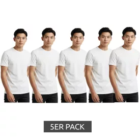   magas-quality 5-csomag SCOTCH & SODA kerek nyakú férfi póló alap Ing Undershirt pamut Ing SSFA25M2312806 in fehér vagy fekete/fehér/zöld Méret: M