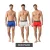 Le Coq Sportif Basic Boxer alsó férfiaknak, pamut fehérnemű, 3-as csomag, K46938CO, Piros/Szürke/Kék Méret:S