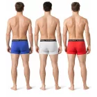 Le Coq Sportif Basic Boxer alsó férfiaknak, pamut fehérnemű, 3-as csomag, K46938CO, Piros/Szürke/Kék Méret:S