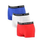 Le Coq Sportif Basic Boxer alsó férfiaknak, pamut fehérnemű, 3-as csomag, K46938CO, Piros/Szürke/Kék Méret:S