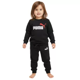   Comfortable PUMA gyerek'' jogging tréning melegítő szabadidőruha melegítő szabadidőruha Öltöny for gyerek és gyerek, 2-darab szett: Sweat nadrág és kerek nyakú Pulóver, pamut szett 627915 in fekete vagy rózsaszín Méret: 62