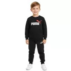 Kényelmes PUMA gyerek jogging szett fiúknak és lányoknak, 2 részes szett: melegítő nadrág és kerek nyakú pulóver, pamut szett 627915 fekete vagy rózsaszín Méret:62