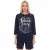 SOCCX by Carina Női oversized kerek nyakú pulóver - Mindennapi pulóver - Kék vagy Fehér Méret:XL_XXL