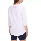 SOCCX by Carina Női oversized kerek nyakú pulóver - Mindennapi pulóver - Kék vagy Fehér Méret:XS_S