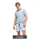 Könnyű SCOTCH & SODA Férfi 2 részes rövid szett pamutból, szürke, kék vagy világos bordó színben kapható Méret:S