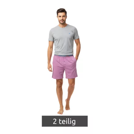 Könnyű SCOTCH & SODA Férfi 2 részes rövid szett pamutból, szürke, kék vagy világos bordó színben kapható Méret:S