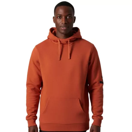 Helly Hansen Manchester Graphic Férfi Kapucnis pulóver, pamut pulóver kapucnival, 300 g/m² pulóver, 78380 290 Narancs Méret:L