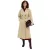 Női kétsoros oversized trench kabát övvel, bézs 979556 Méret:46