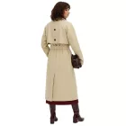 Női kétsoros oversized trench kabát övvel, bézs 979556 Méret:46