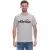 Timeless ellesse Fuenti póló for férfi - pamut Ing  Logo Print - sport Ing SHP16469 - szürke vagy fehér Méret: M