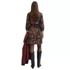 Könnyű Női nyári ruha, Tunika ruha virágmintával, Mini ruha 918906 Fekete/Többszínű Méret:40