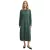 Draped női Midi ruha, hosszú-Sleeved Transitional ruha, Business ruha 976480 zöld Méret: 38