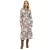 Dreamy női Maxi ruha  Ruffles, Plus Sizes 928537 barna/kék Méret: 50