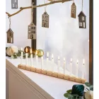 dekoratív gyertya Advent naptár, gyertya tartó for 24 vékony Candles, Home Decor 909601 bézs Méret: N