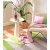 Extra lágy Throw takaró  Fringes – Melange Throw / Sofa takaró 130 x 160 cm rózsaszín/szürke Méret: N