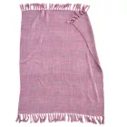 Extra lágy Throw takaró  Fringes – Melange Throw / Sofa takaró 130 x 160 cm rózsaszín/szürke Méret: N