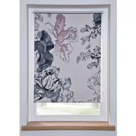   Modern Blackout Roller Blind  virágos Print, Window Blind, Sun védelem 933376 szürke Méret: 8