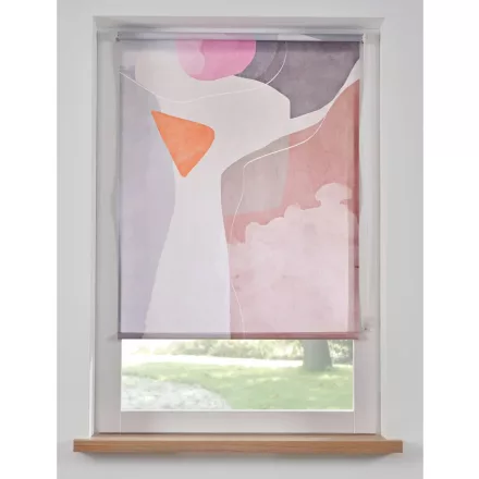 Privacy Roller Blind  Graphic Design, Window Blind, Sun védelem 949411 fehér/színes Méret: 9