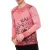  férfi hosszú-sleeved Ing  kerek nyak, nyomtatott design, washed look, gomb placket, vékony fit, hosszú-sleeved Ing 10145 piros Méret: L