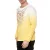 Cool férfi hosszú-sleeved Ing  szín gradiens és első print, vékony fit, kerek nyakú, hosszú-sleeved Ing in a washed look, 10148 sárga Méret: XL