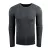 Modern férfi kötött Pulóver in a distressed look, vékony fit, kerek nyakú Pulóver  texturált kötött, 13249 anthracite Méret: XL