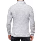 Urban Biker kötött Pulóver for férfi  kerek nyakú, Modern Distressed Look  Destroyed részletek 13293 szürke Méret: M