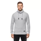Urban Biker kötött Pulóver for férfi  kerek nyakú, Modern Distressed Look  Destroyed részletek 13293 szürke Méret: XL