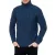 Cool férfi chunky kötött roll-nyak Pulóver  incorporated minta, Pulóver 13348 petrol Méret: 2XL