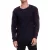 trendi férfi túlméretezett chunky kötött Pulóver 13365 Navy Méret: S