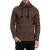 Modern férfi kötött turtleneck Pulóver, texturált kötött pulóver 13369 Camel Méret: L