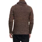 Modern férfi kötött turtleneck Pulóver, texturált kötött pulóver 13369 Camel Méret: L
