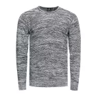 Modern férfi elegáns-kötött Pulóver  texturált minta, kerek nyakú Pulóver 13371 bézs Méret: XL