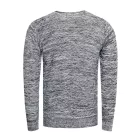 Modern férfi elegáns-kötött Pulóver  texturált minta, kerek nyakú Pulóver 13371 bézs Méret: XL