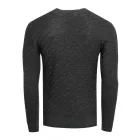stílusos férfi elegáns-kötött Pulóver  diagonal texturált minta, kerek nyakú Pulóver 13374 anthracite Méret: M