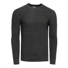 stílusos férfi elegáns-kötött Pulóver  diagonal texturált minta, kerek nyakú Pulóver 13374 anthracite Méret: XL