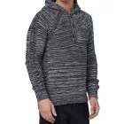  férfi chunky kötött hooded pulóver  gomb placket és cable kötött textúra, kötött pulóver Pulóver 13385 anthracite Méret: M