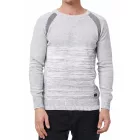 Sporty férfi kerek nyak elegáns kötött Pulóver 13417 szürke Méret: 2XL
