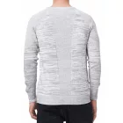 Sporty férfi kerek nyak elegáns kötött Pulóver 13417 szürke Méret: XL