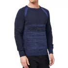 férfi sporty kerek-nyak elegáns-kötött Pulóver 13417 Navy Méret: 2XL