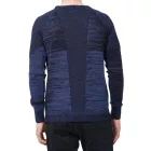 férfi sporty kerek-nyak elegáns-kötött Pulóver 13417 Navy Méret: 2XL