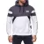 férfi sporty colorblock pulóver  kangaroo zseb, fehér, 19041 Méret: L