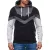 Dynamic férfi pulóver in colorblock design, hooded pulóver  kangaroo zseb, sporty Pulóver 19044 anthracite Méret: S