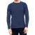 Urban férfi elegáns kötött kerek nyakú Pulóver Biker pulóver Streetwear 6240 Petrol Méret: XL