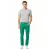 férfi Chino Nadrág Regular Fit klasszikus szövet Nadrág alkalmi Business Chinos 7551 zöld Méret: W33_L34