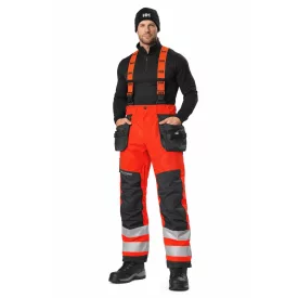   vízálló Helly Hansen Alna 2.0 férfi Winter Work Bib Overalls  HellyTech Technology, Winter Nadrág, Work Nadrág, védelem Class 71491-169, narancssárga/fekete Méret: 60