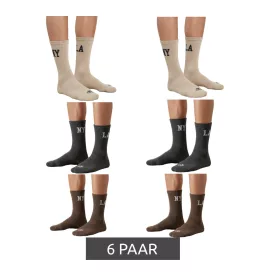   6 pár SCOTCH & SODA férfi fél-Terry magas-Quarter Crew Zokni - alkalmi/Business Zokni - méret 41-46 (EU) SS43513 Méret: N