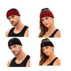 kifordítható NIKE Jordan Unisex férfi női Headband  hímzett Jumpman Logo sport kiegészítő sport Equipment N90383 fekete/piros Méret: N