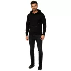 Modern Férfi Kötött Pulóver Kapucnis Pulóver Vastag kötött Hoodie Kötött Dzseki 13290 Fekete Méret:S