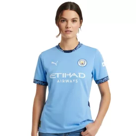   Official PUMA Manchester City 2024/25 női Home Jersey Sustainable Premier League Football Ing 701230878 001 világos kék/fehér Méret: L