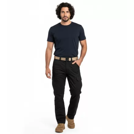 Practical ALPHA INDUSTRIES Agent férfi Cargo nadrág  6 zseb, pamut Nadrág 158205, fekete Méret: W29